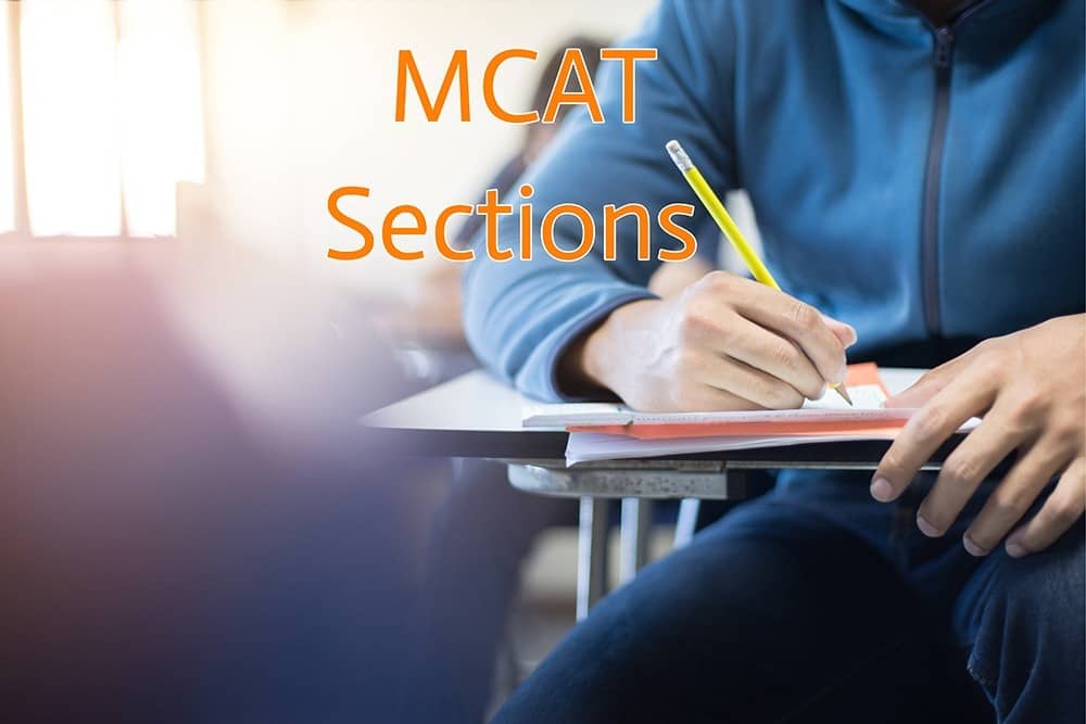 What are the different sections of the MCAT exam?